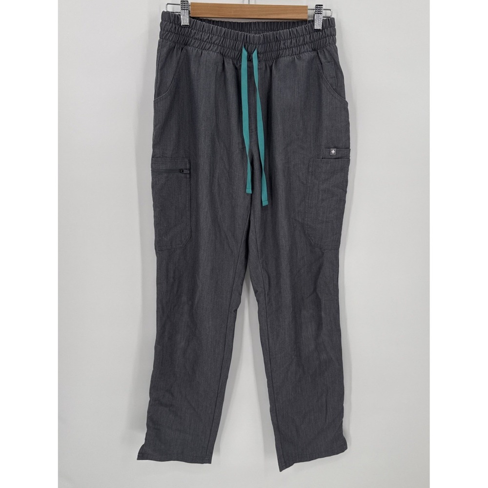 Figs Technical Collection Gray Womens Cargo Scrubs Pants Size Medium Nursing